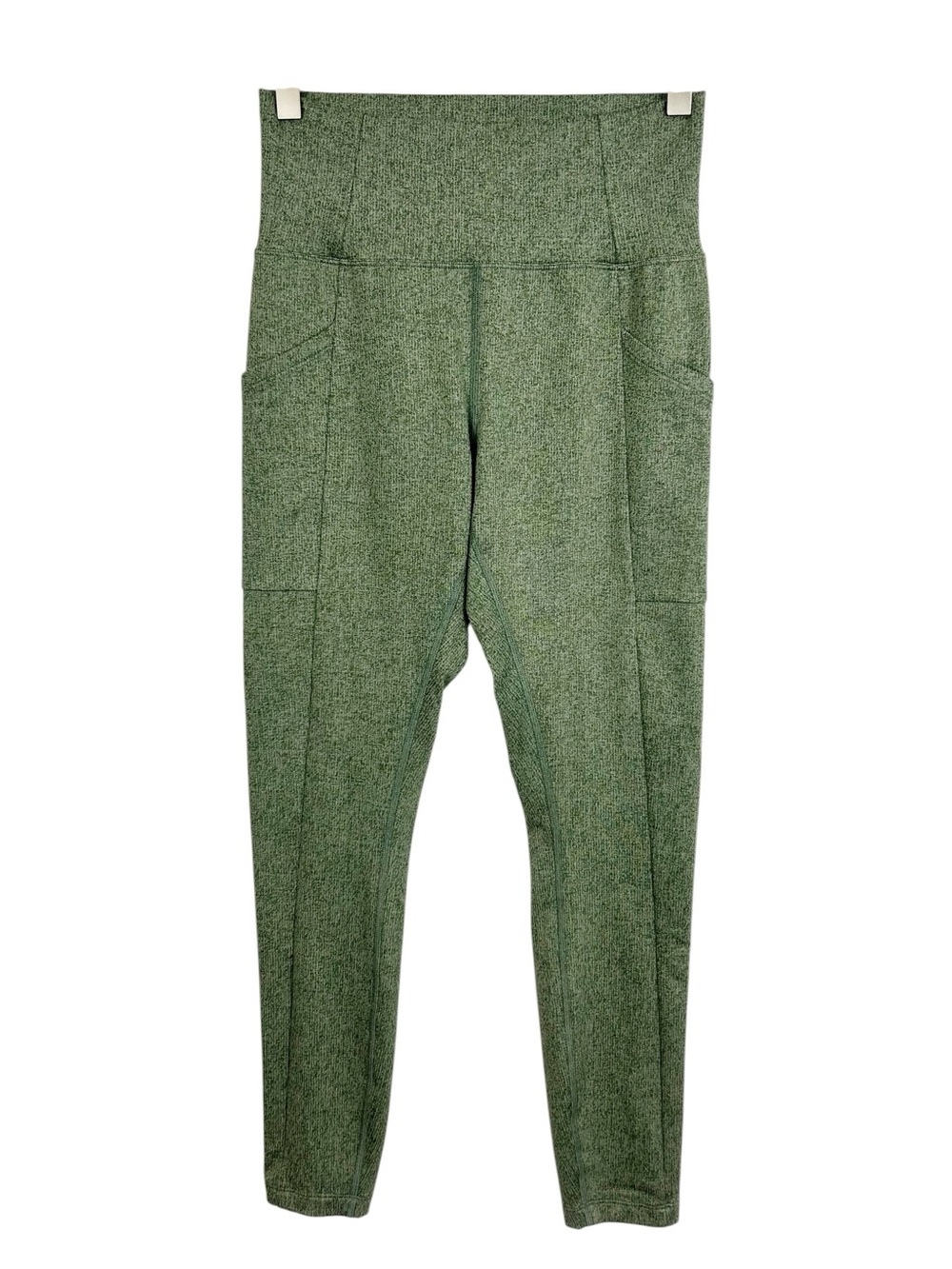 REI Green Ribbed Leggings Women's Size Small